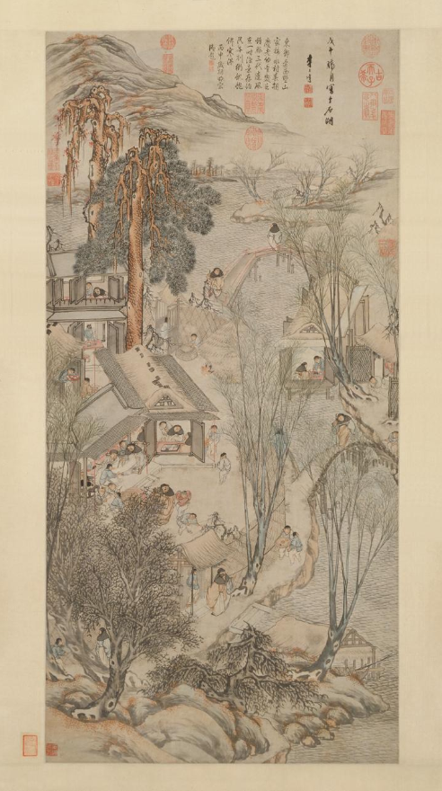 广州艺术博物院开年大展,50余件明清绘画还原古代春日生活